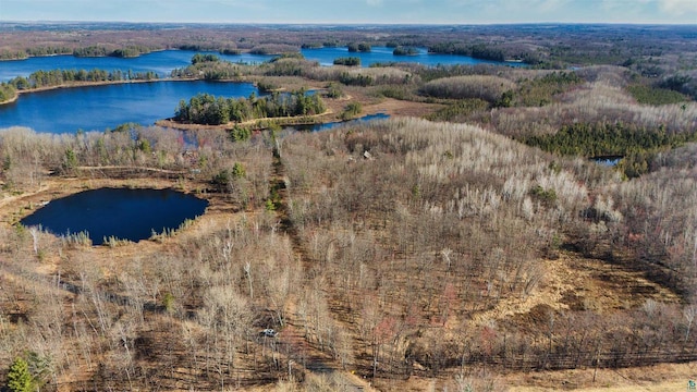 7760 N Thunder Point Rd, Hayward, WI 54843 - aerial view of a large body of water