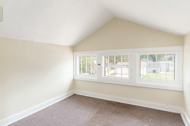 619 Middle St, Beloit, WI 53511 - bonus room featuring carpet floors, lofted ceiling, and healthy amount of natural light