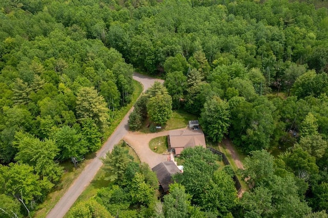 N8981 W Island Rd, Phillips, WI 54555 - drone / aerial view of a heavily wooded area