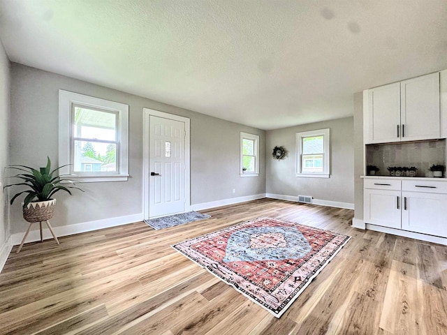 985 Higgins Ave, Neenah, WI 54956 - entryway featuring light wood-type flooring and a textured ceiling