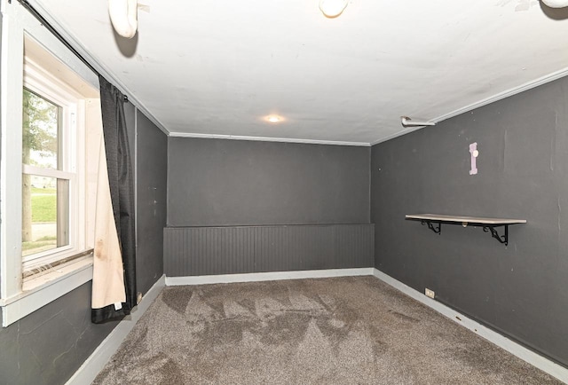 1721 Spring Pl, Racine, WI 53404 - spare room with carpet floors and ornamental molding