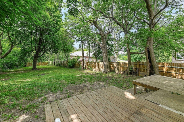 1721 Spring Pl, Racine, WI 53404 - wooden terrace featuring a fenced backyard