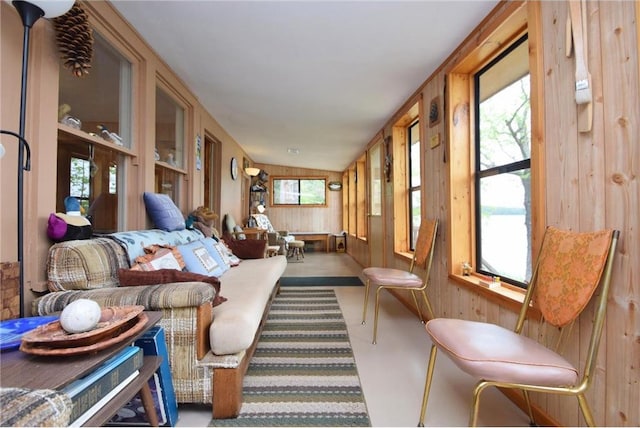 3777 N Deer Lake Dr, Danbury, WI 54830 - sunroom with wood walls