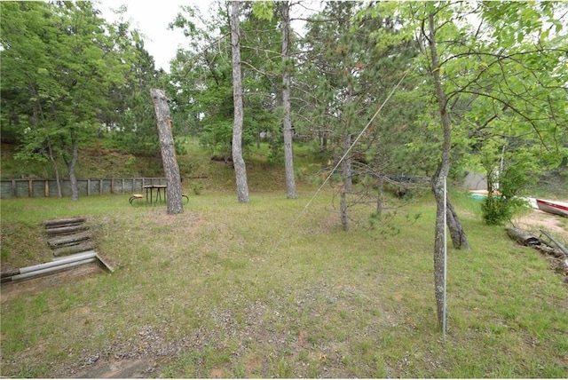 3777 N Deer Lake Dr, Danbury, WI 54830 - view of yard