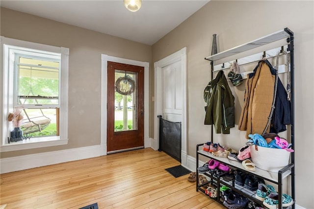 508 Evergreen St, Colfax, WI 54730 - foyer featuring plenty of natural light and hardwood / wood-style floors