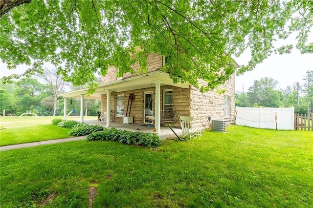 508 Evergreen St, Colfax, WI 54730 - view of front of home with stone siding
