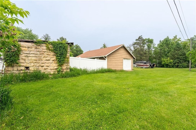 508 Evergreen St, Colfax, WI 54730 - view of yard with a garage