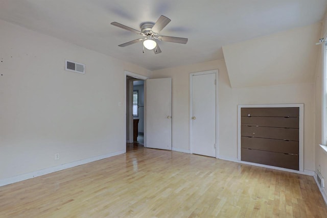 66 Torrey St, Clintonville, WI 54929 - unfurnished bedroom featuring wood finished floors and a ceiling fan