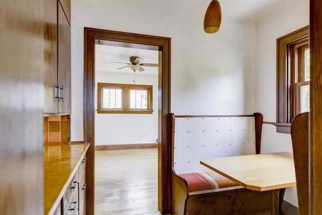 518 Maple Ave, Madison, WI 53704 - corridor with wood finished floors and baseboards