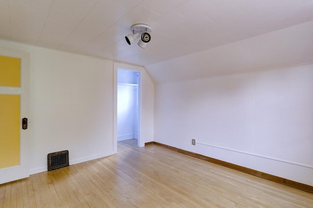 518 Maple Ave, Madison, WI 53704 - bonus room featuring hardwood / wood-style floors and lofted ceiling