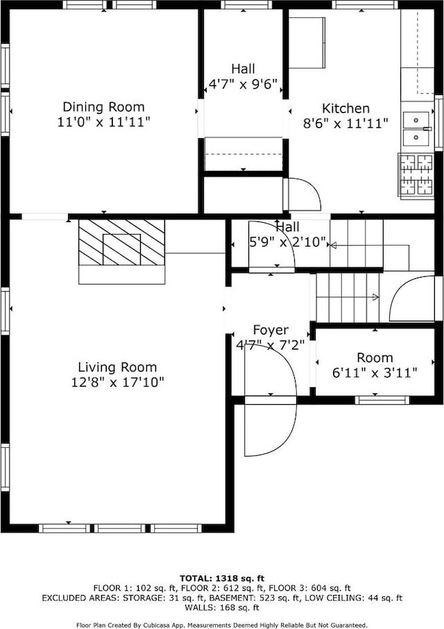 518 Maple Ave, Madison, WI 53704 - view of floor plan / room layout