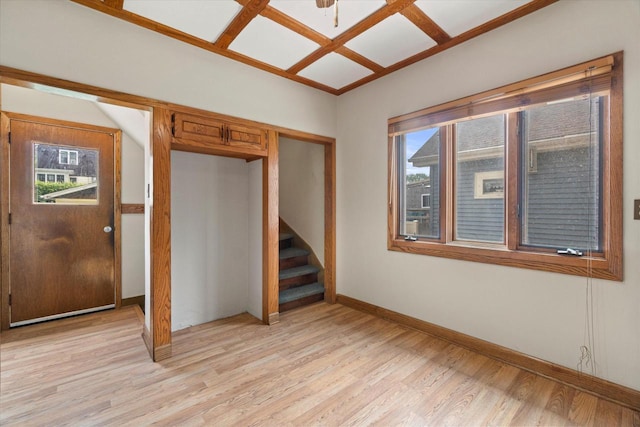 2140 N 64th St, Wauwatosa, WI 53213 - entryway with light wood-style flooring and stairway