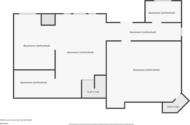 14595 Louis Corners Rd, Kiel, WI 53042 - view of property floor plan