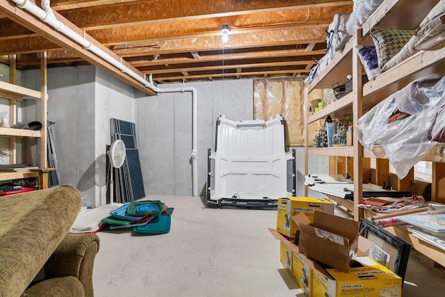 14595 Louis Corners Rd, Kiel, WI 53042 - view of unfinished basement