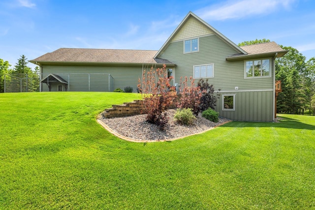 14595 Louis Corners Rd, Kiel, WI 53042 - back of house with roof with shingles