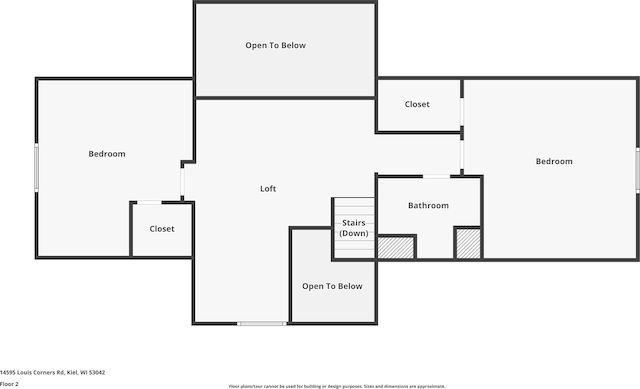 14595 Louis Corners Rd, Kiel, WI 53042 - view of room layout