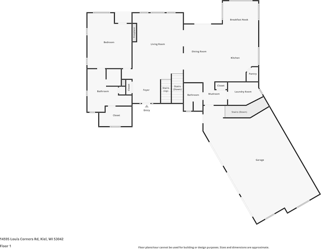 14595 Louis Corners Rd, Kiel, WI 53042 - view of floor plan / room layout