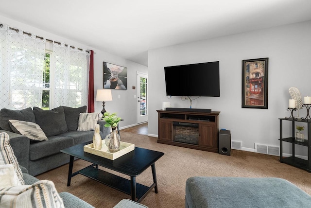 525 Hercules Trl, Madison, WI 53718 - living room featuring carpet floors and baseboards