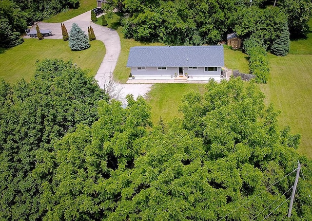 11812 Fox River Rd, Twin Lakes, WI 53181 - view from above of property