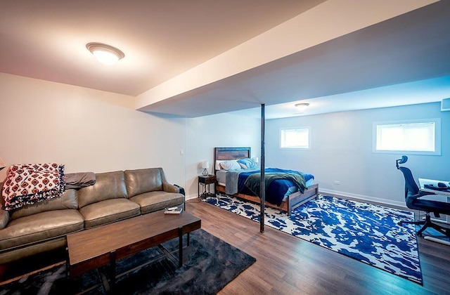 11812 Fox River Rd, Twin Lakes, WI 53181 - living area with wood finished floors and healthy amount of natural light