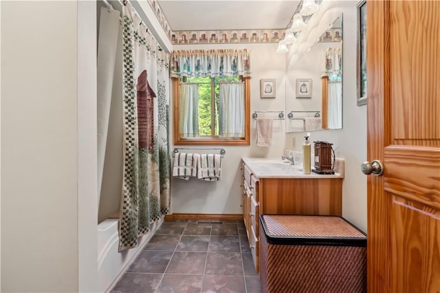 9926 W Birch Circle Dr, Ladysmith, WI 54848 - full bath featuring vanity and baseboards