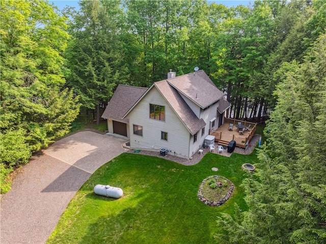 9926 W Birch Circle Dr, Ladysmith, WI 54848 - view from above of property