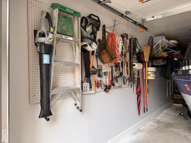8 Balsam Trl, Wisconsin Dells, WI 53965 - garage with baseboards