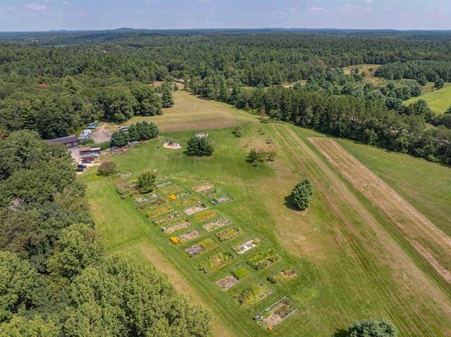 8 Balsam Trl, Wisconsin Dells, WI 53965 - aerial view of property and surrounding area featuring a heavily wooded area