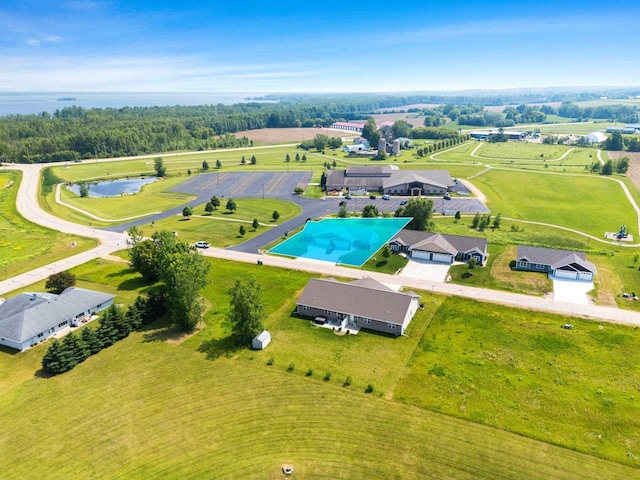 400 Tristan Dr, Shawano, WI 54166 - bird's eye view of a nearby body of water and a pool