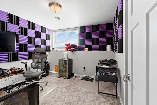 400 Tristan Dr, Shawano, WI 54166 - office area featuring carpet floors and baseboards