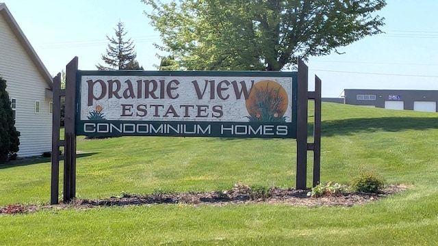 922 Vogt Ln, Chilton, WI 53014 - community / neighborhood sign featuring a yard