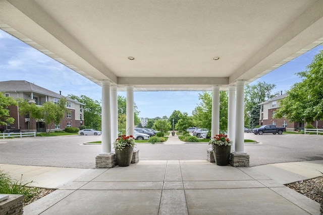 8530 Greenway Blvd Unit 104, Middleton, WI 53562 - covered porch featuring a residential view