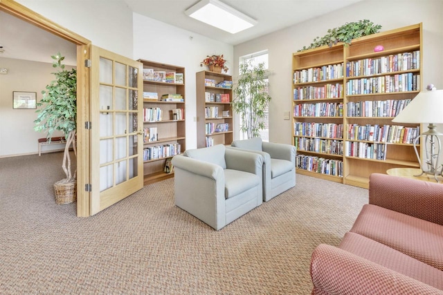 8530 Greenway Blvd Unit 104, Middleton, WI 53562 - living area with carpet and bookshelves