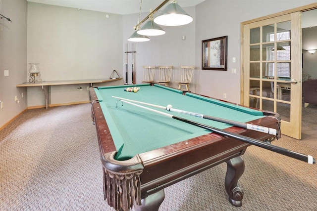 8530 Greenway Blvd Unit 104, Middleton, WI 53562 - recreation room featuring carpet and pool table