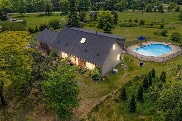 W330S7517 Split Rail Dr, Mukwonago, WI 53149 - view from above of property with a pool
