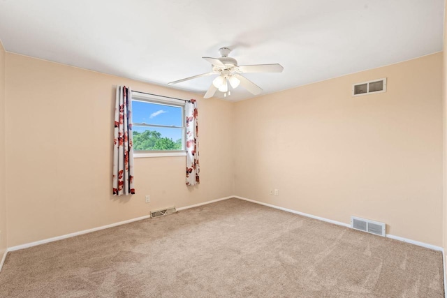 W330S7517 Split Rail Dr, Mukwonago, WI 53149 - spare room with a ceiling fan and carpet floors