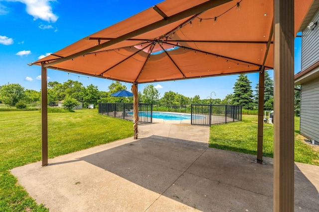 W330S7517 Split Rail Dr, Mukwonago, WI 53149 - view of patio / terrace with a gazebo