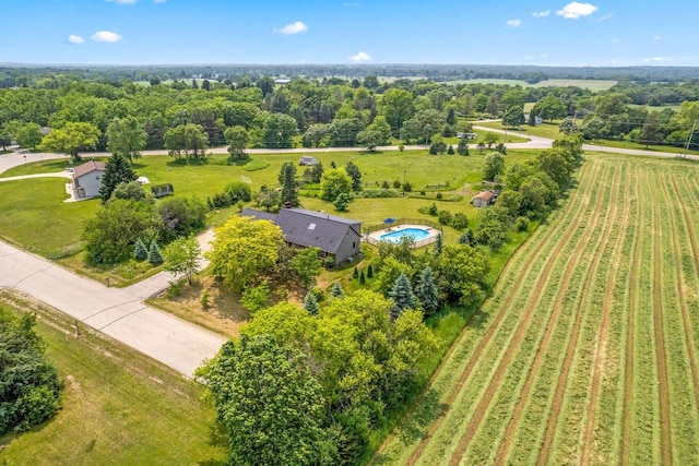 W330S7517 Split Rail Dr, Mukwonago, WI 53149 - aerial view of a pool area