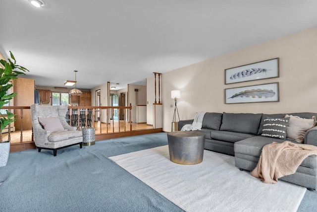 6352 Black Wolf Point Ln, Oshkosh, WI 54902 - living room featuring carpet flooring