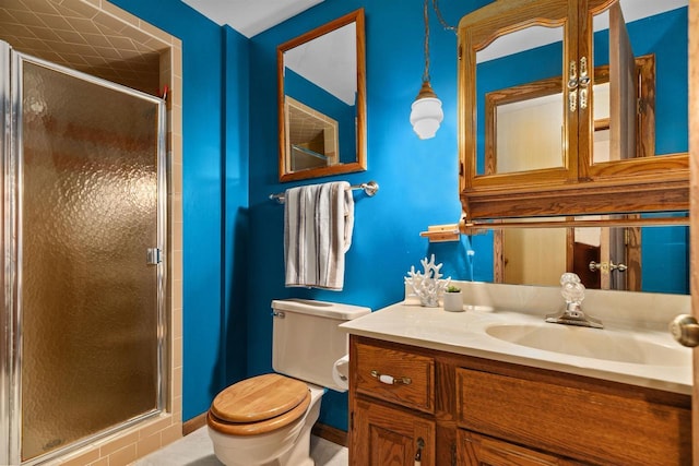 6352 Black Wolf Point Ln, Oshkosh, WI 54902 - bathroom with a shower stall and vanity