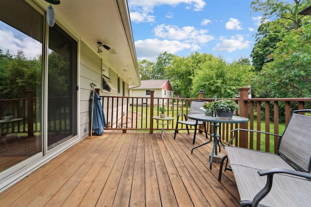 38 Bowen St, Oshkosh, WI 54901 - deck with view of scattered trees