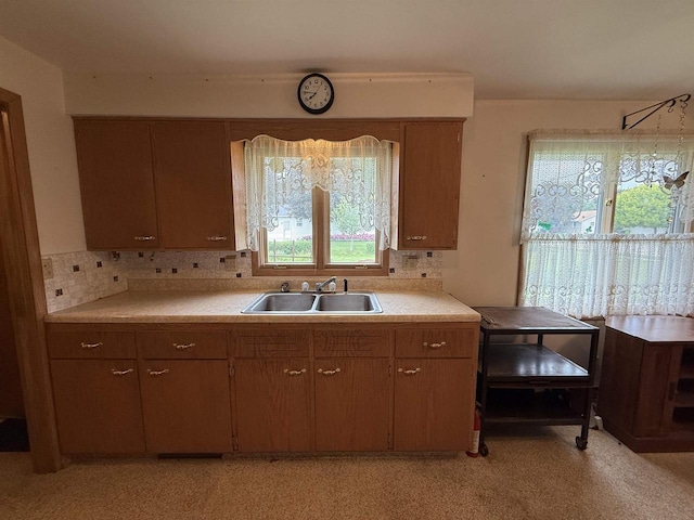 317 Reed St, Chilton, WI 53014 - kitchen featuring light countertops and backsplash