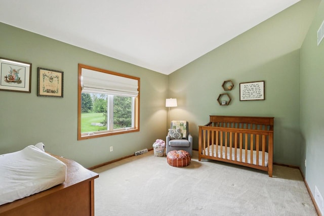 W151N10146 W Windsong Cir, Germantown, WI 53022 - bedroom featuring carpet floors and vaulted ceiling