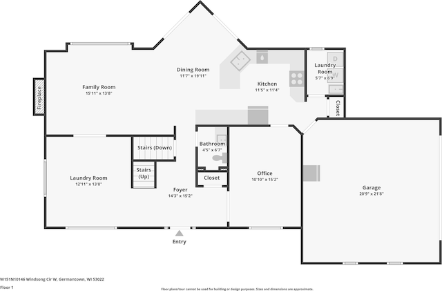 W151N10146 W Windsong Cir, Germantown, WI 53022 - view of property floor plan