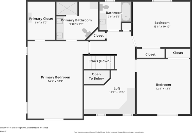W151N10146 W Windsong Cir, Germantown, WI 53022 - view of property floor plan