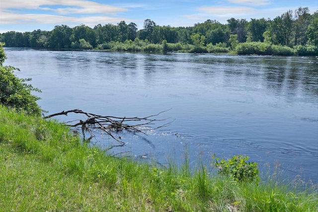 N14066 Squaw Creek Rd, Wausaukee, WI 54177 - water view with a heavily wooded area