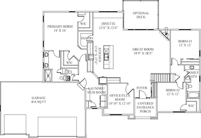 213 W Fairview Dr, Menomonee Falls, WI 53051 - view of floor plan / room layout