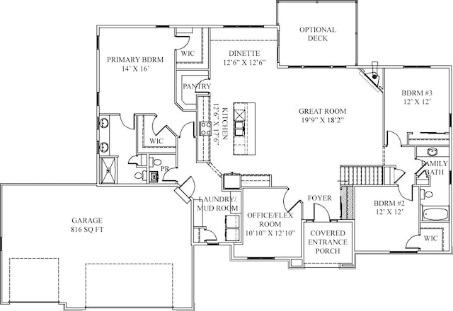213 W Fairview Dr, Menomonee Falls, WI 53051 - view of floor plan / room layout