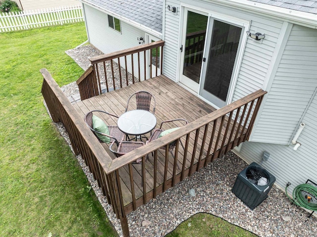 324 Nancy Ln, Pulaski, WI 54162 - view of wooden terrace