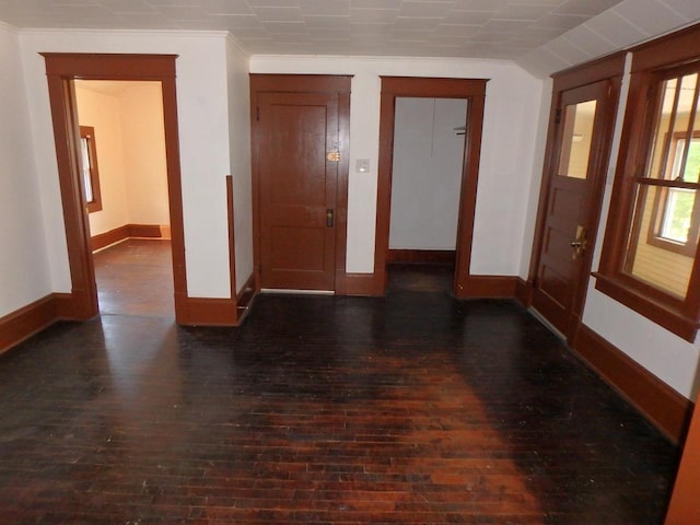 328 2nd St, Menasha, WI 54952 - spare room with baseboards and dark wood-style floors